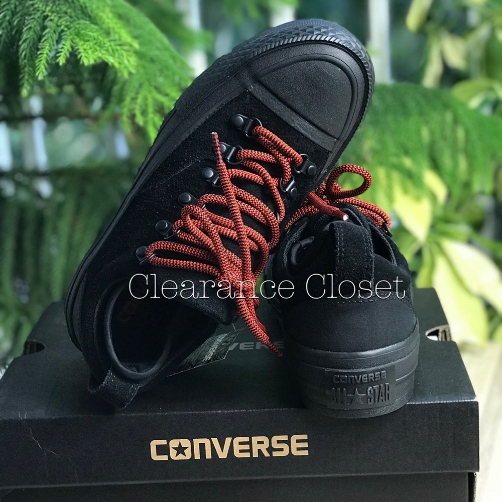 NWT Converse Ctas Descent OX Black WMNS AUTHENTIC - Picture 6 of 7
